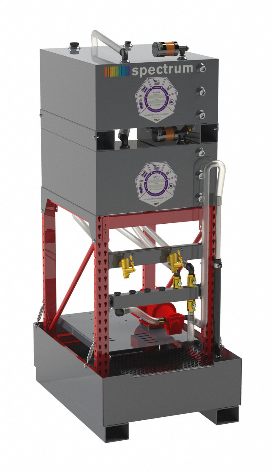 Bulk Oil Storage System 88 in H 65 gal