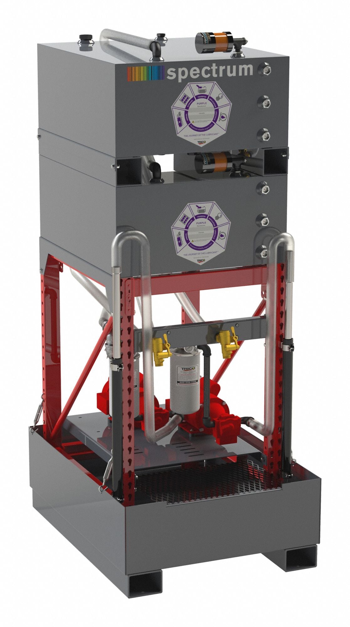 Bulk Oil Storage System 88 in H 65 gal
