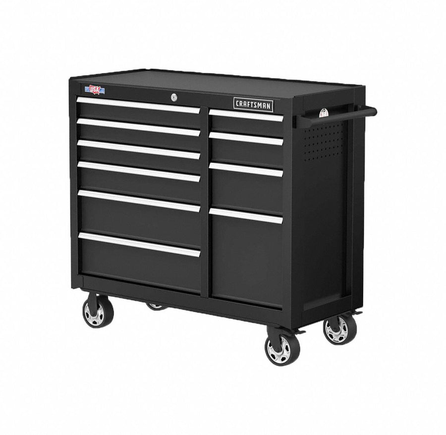 Cabinets 10 Drawers 18 D 41 W Black