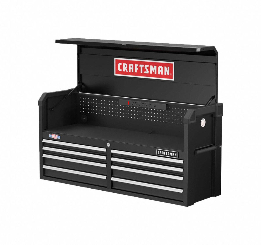 Chest 8 Drawers 16 D 24-1/2 H 52 W Black