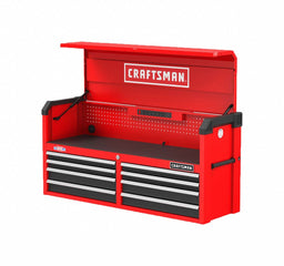 Chest 8 Drawers 16 D 24-1/2 H 52 W Red
