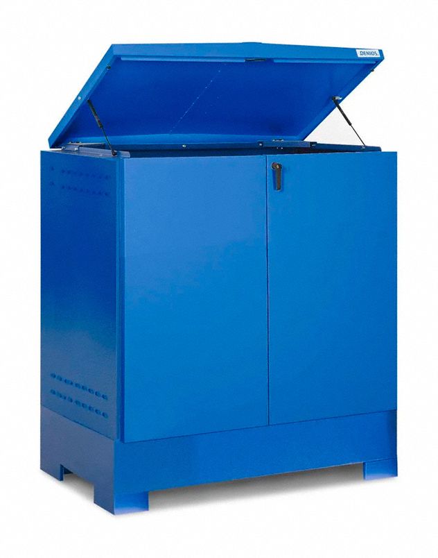 Hazmat Stations for 2 Drums Blue Keyed