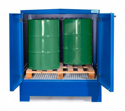 Hazmat Stations for 4 Drums Blue Keyed