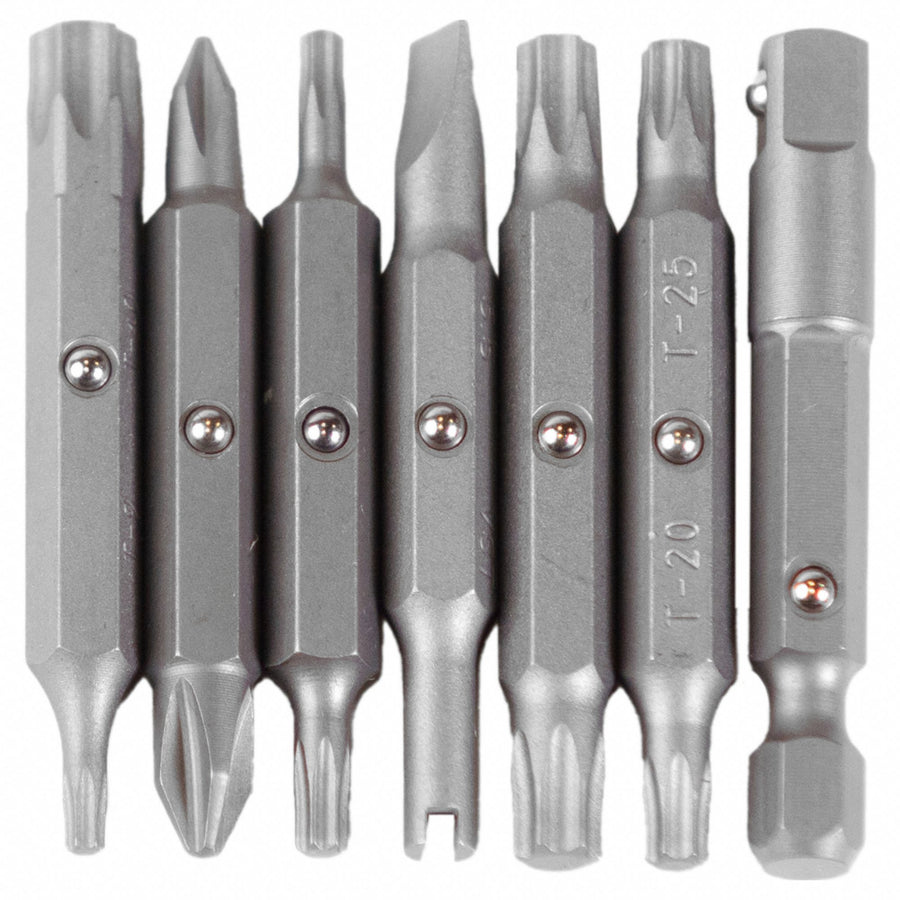 DriverBitSet 7pcs Steel Shank 1/4