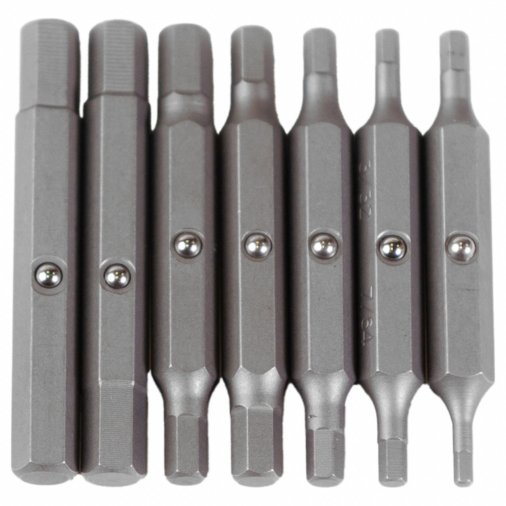 DriverBitSet 7pcs Steel Shank 1/4