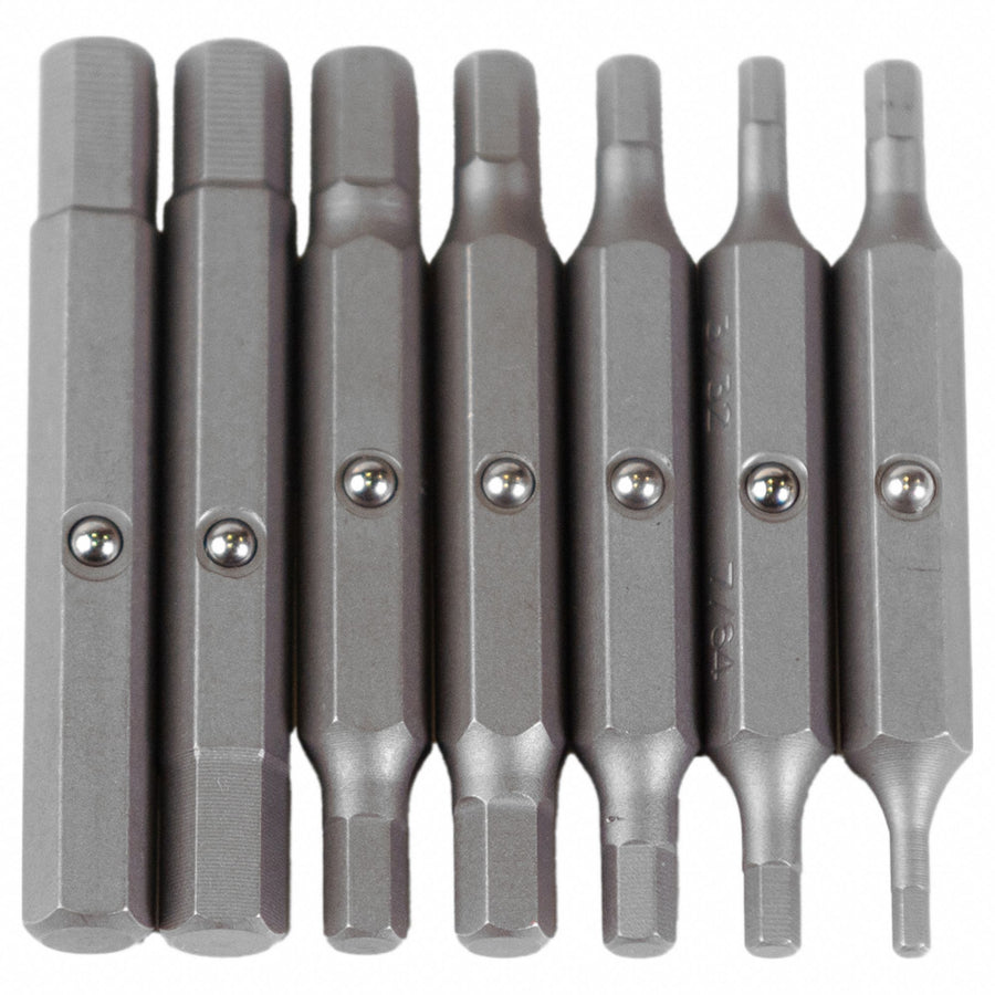 DriverBitSet 7pcs Steel Shank 1/4
