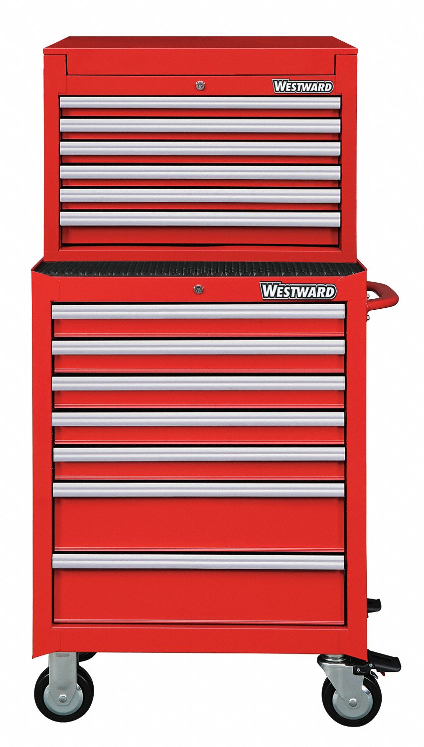 ChestandCabinet PwdrCt Red 13Drawers