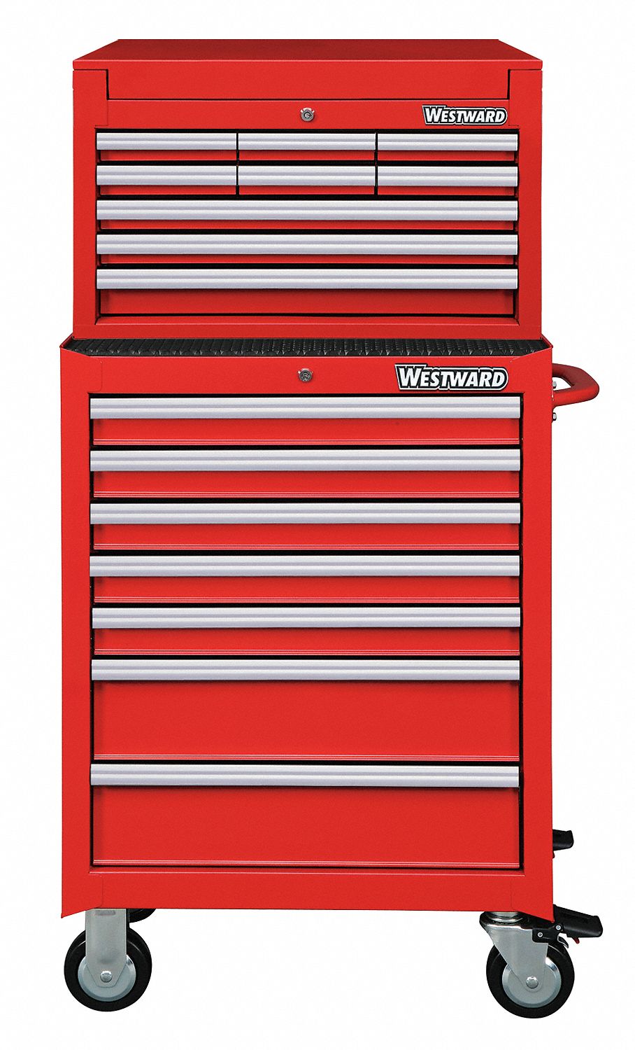 ChestandCabinet PwdrCt Red 16Drawers