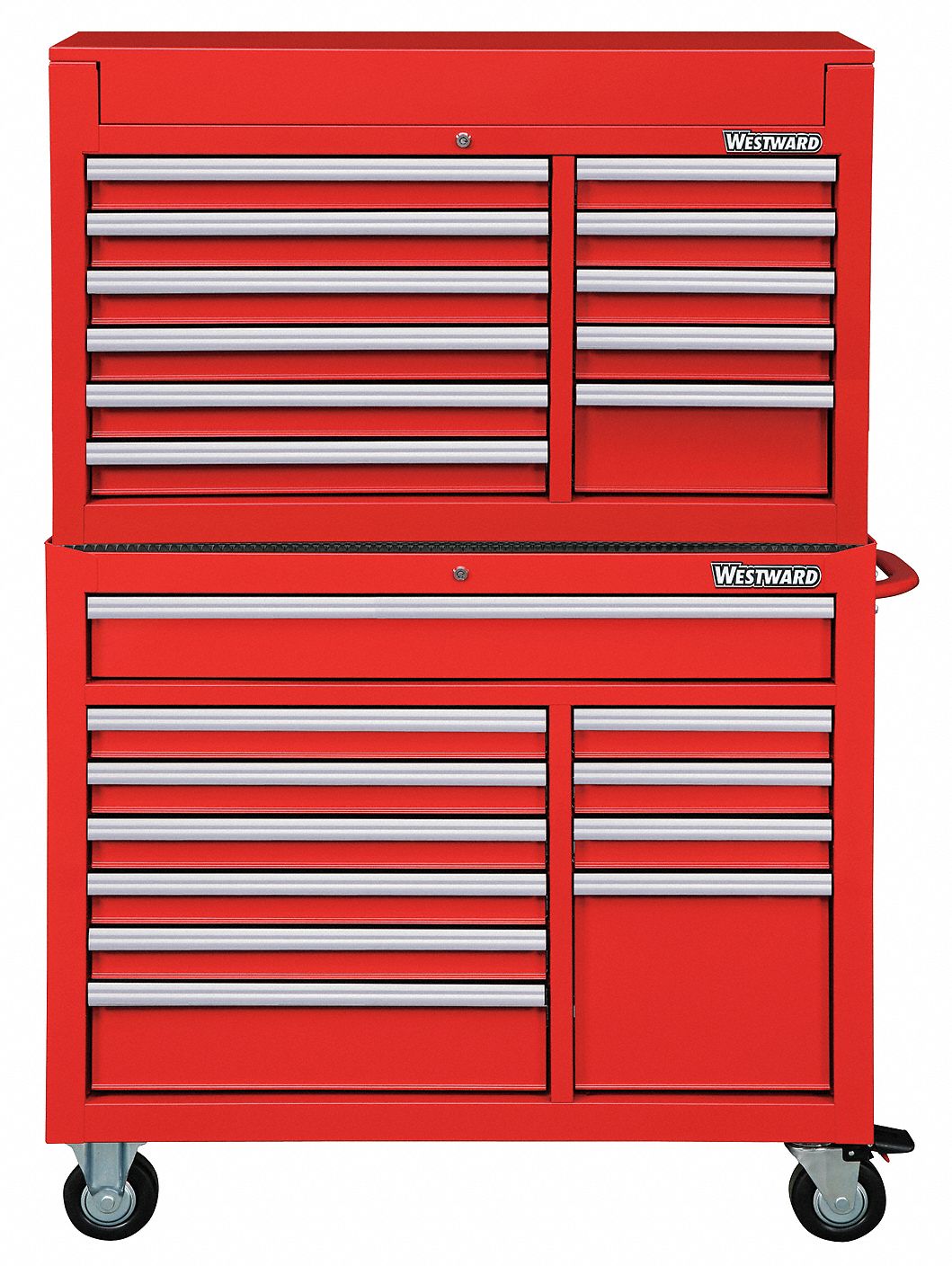 ChestandCabinet PwdrCt Red 22Drawers