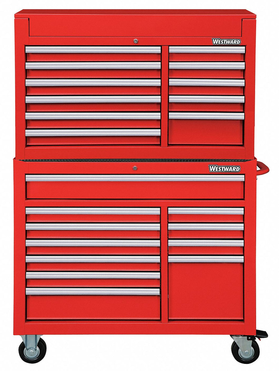 ChestandCabinet PwdrCt Red 22Drawers