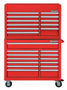 ChestandCabinet PwdrCt Red 24Drawers