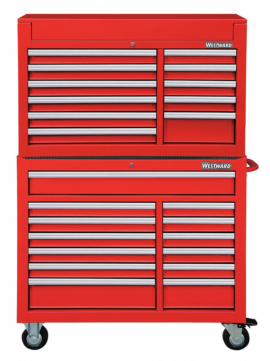 ChestandCabinet PwdrCt Red 24Drawers