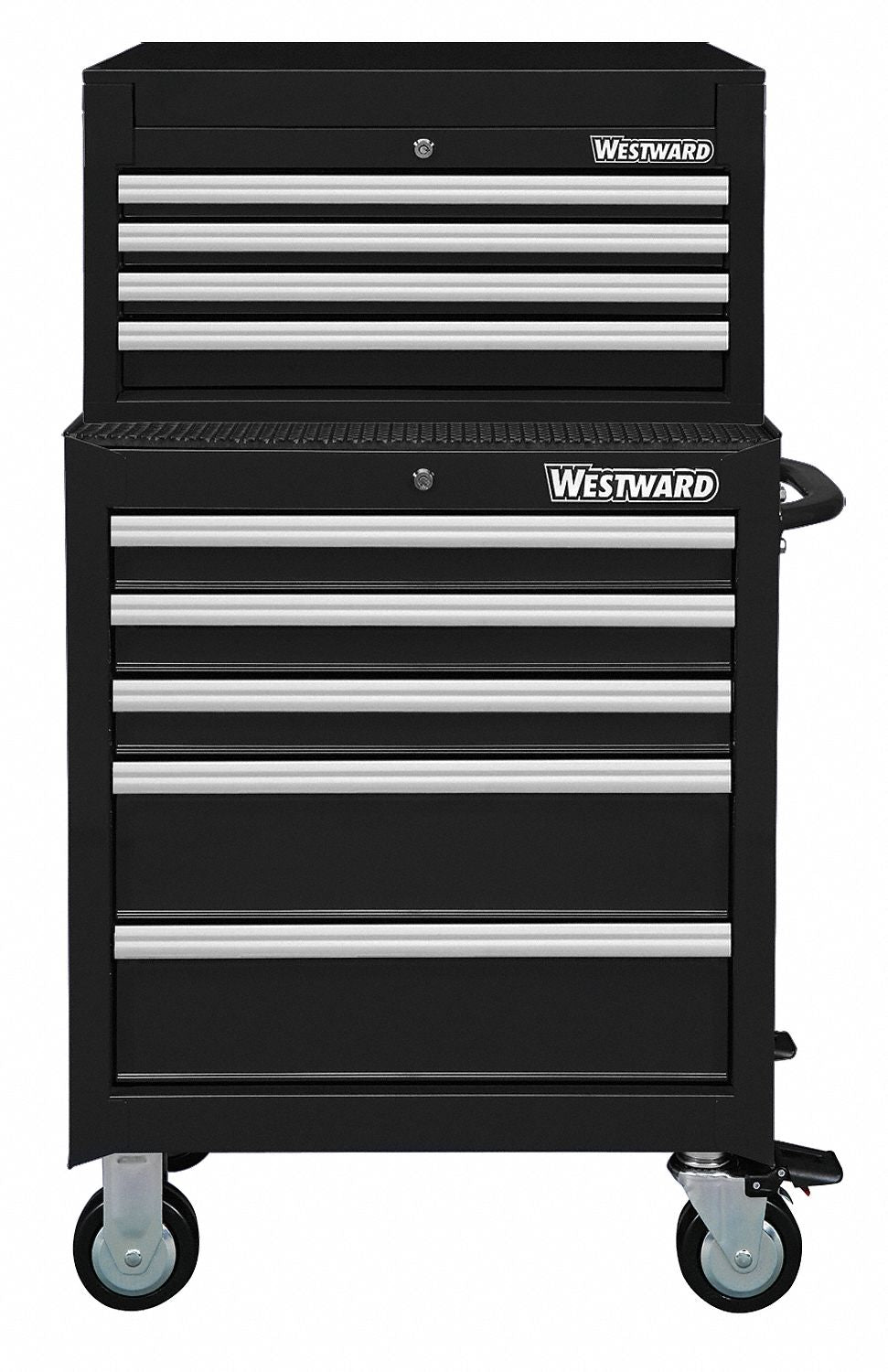 ChestandCabinet PwdrCt Black 9Drawers