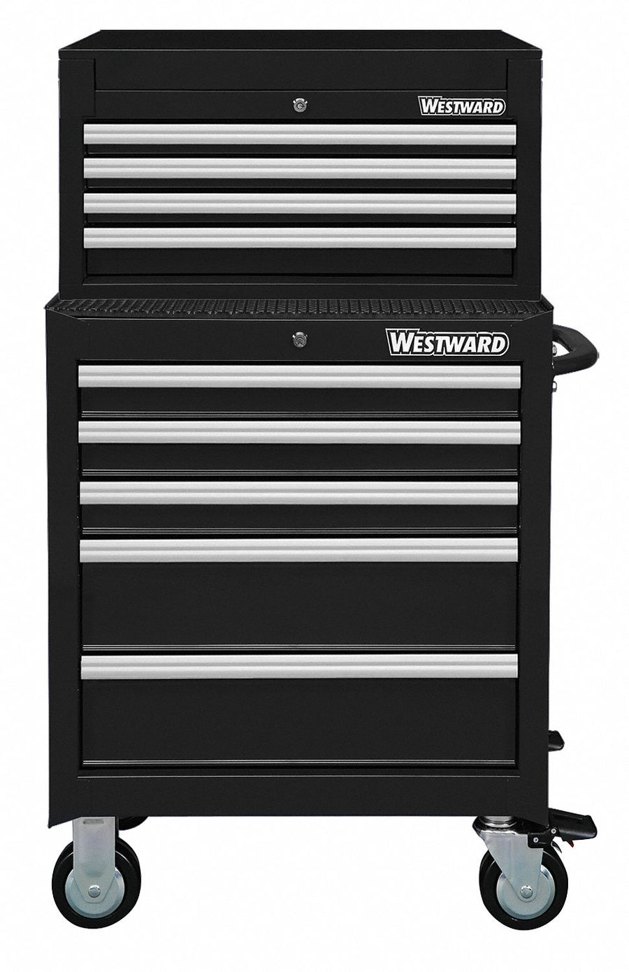 ChestandCabinet PwdrCt Black 9Drawers