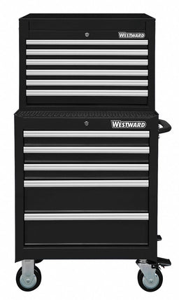 ChestandCabinet PwdrCt Black 11Drawers