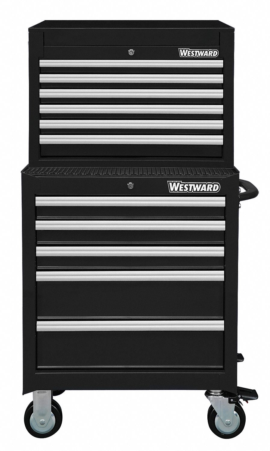 ChestandCabinet PwdrCt Black 11Drawers
