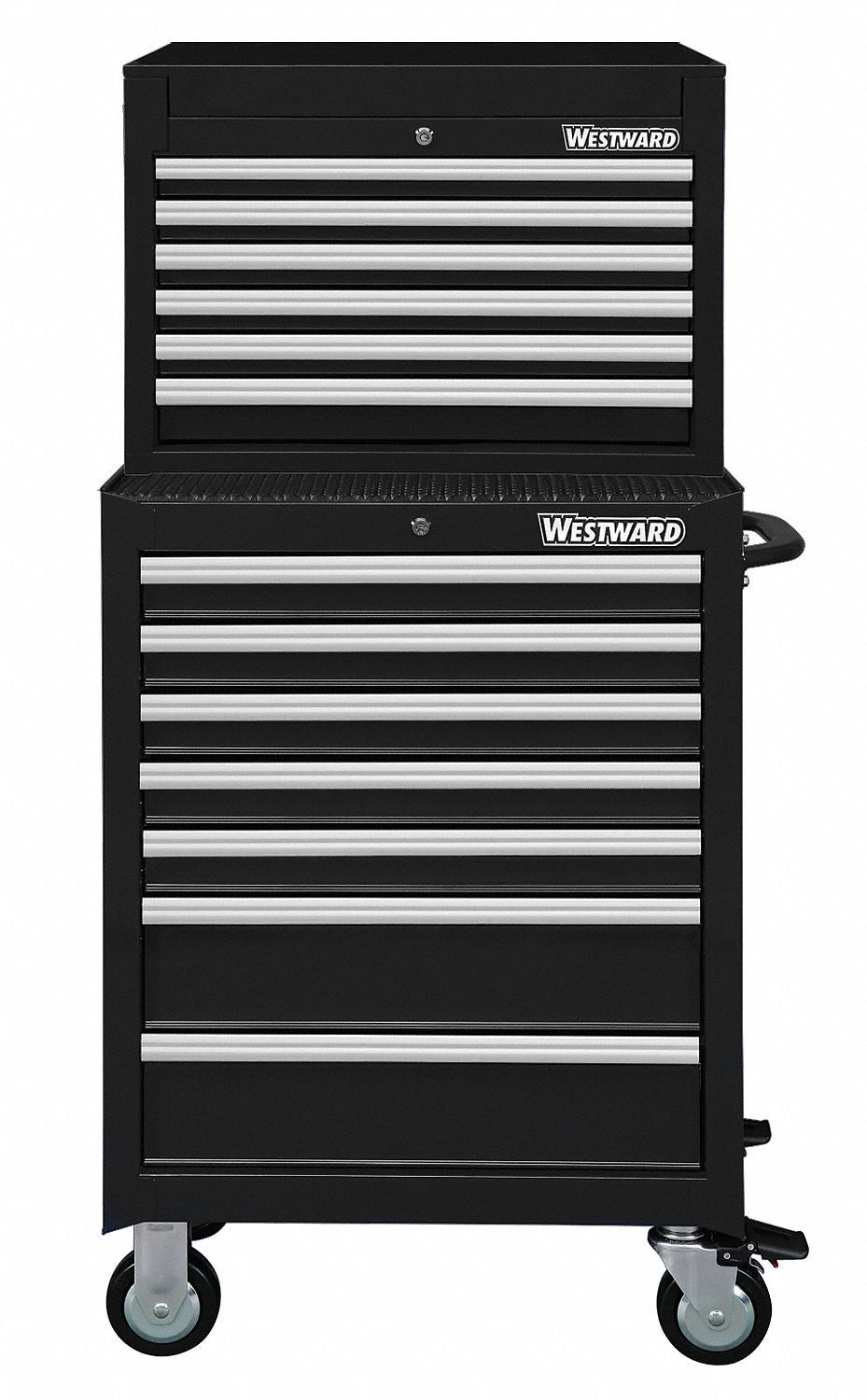 ChestandCabinet PwdrCt Black 13Drawers