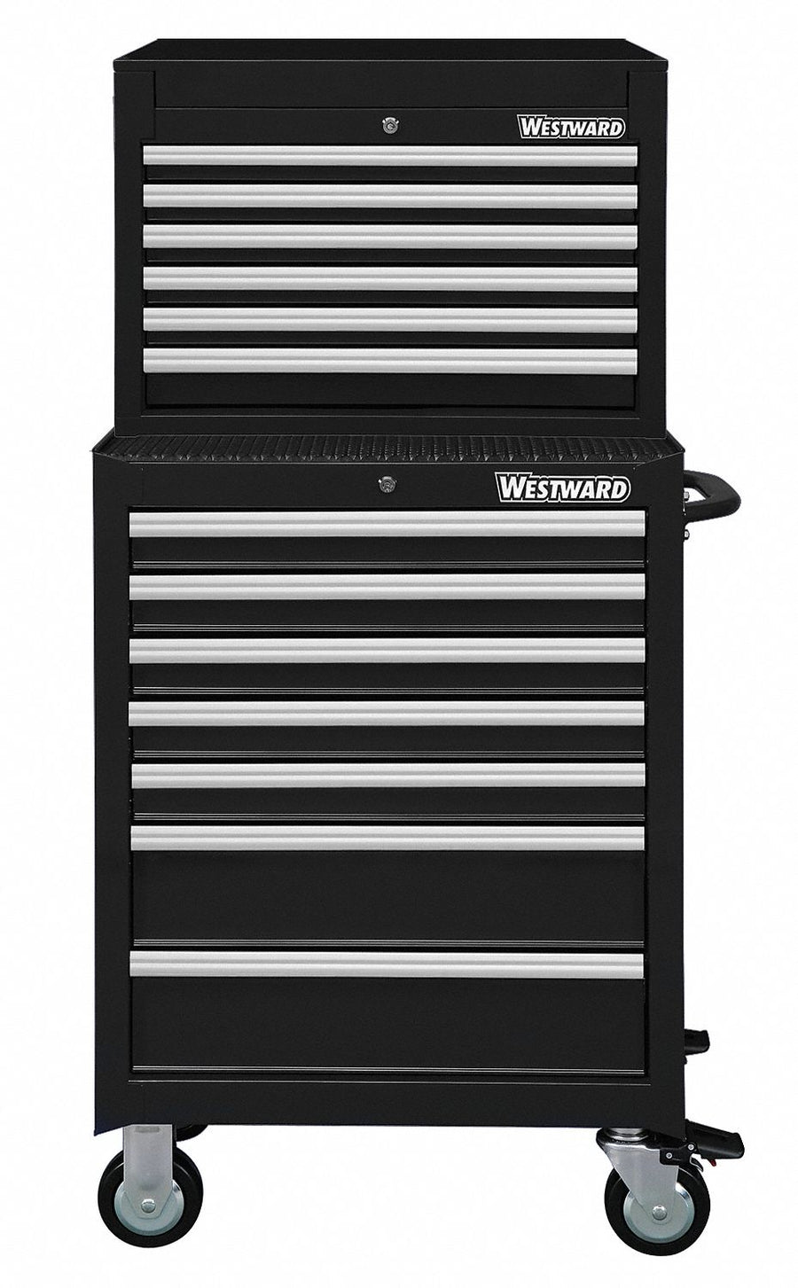 ChestandCabinet PwdrCt Black 13Drawers