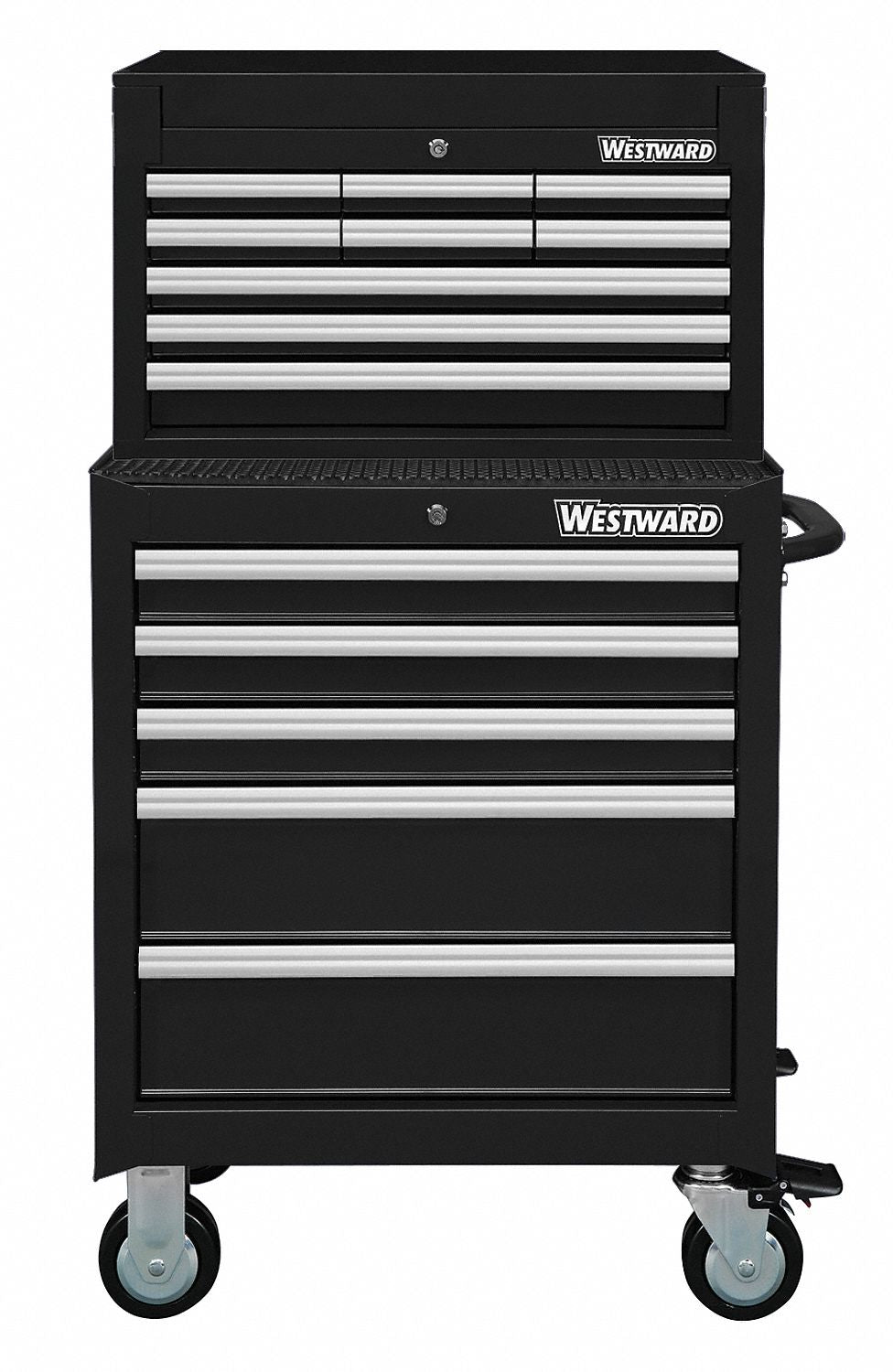 ChestandCabinet PwdrCt Black 14Drawers