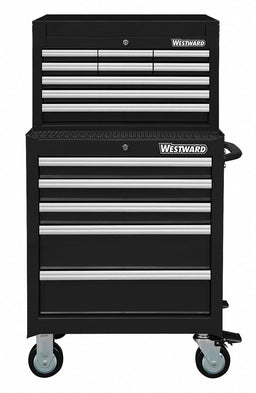 ChestandCabinet PwdrCt Black 14Drawers