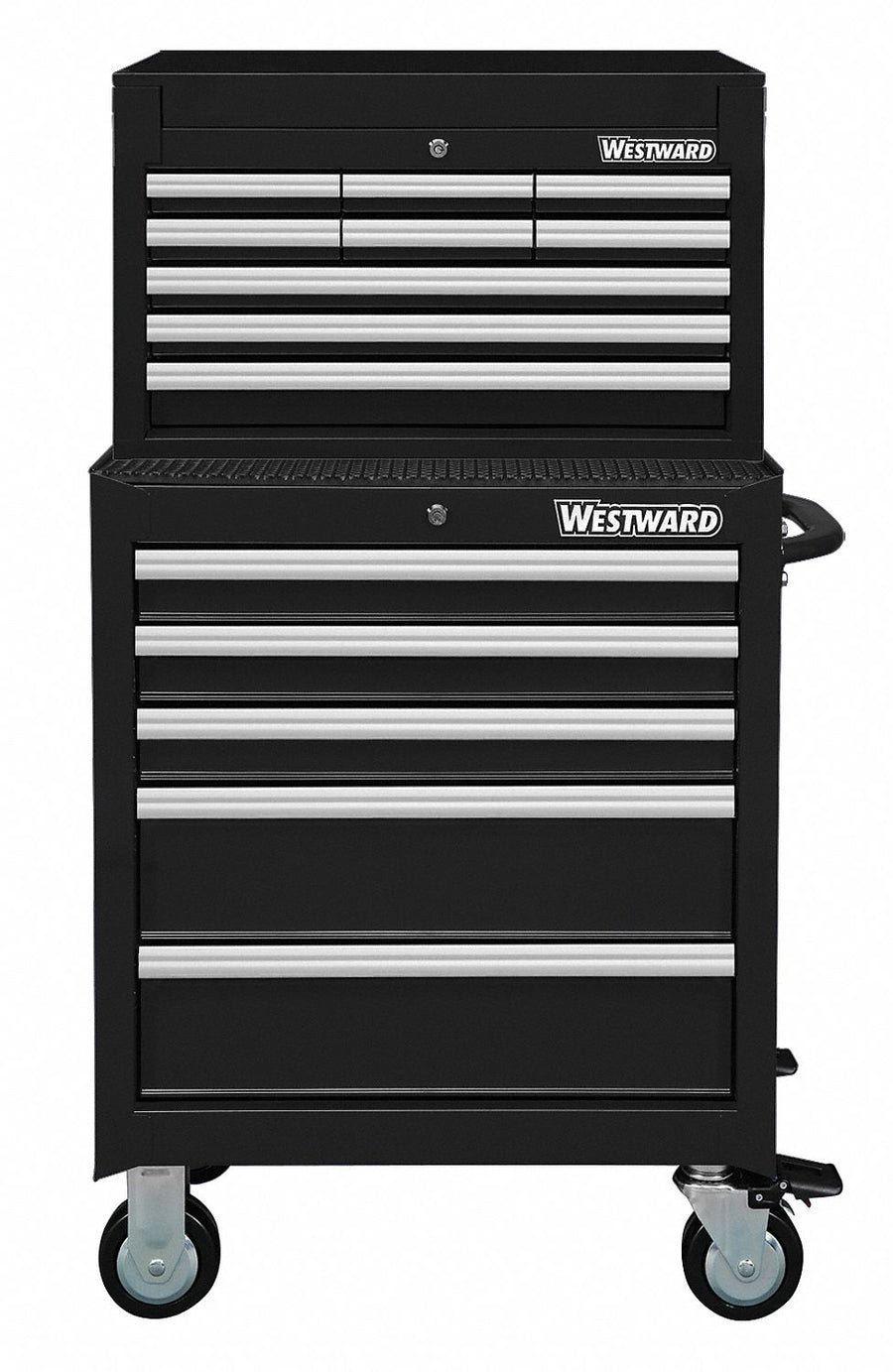 ChestandCabinet PwdrCt Black 14Drawers