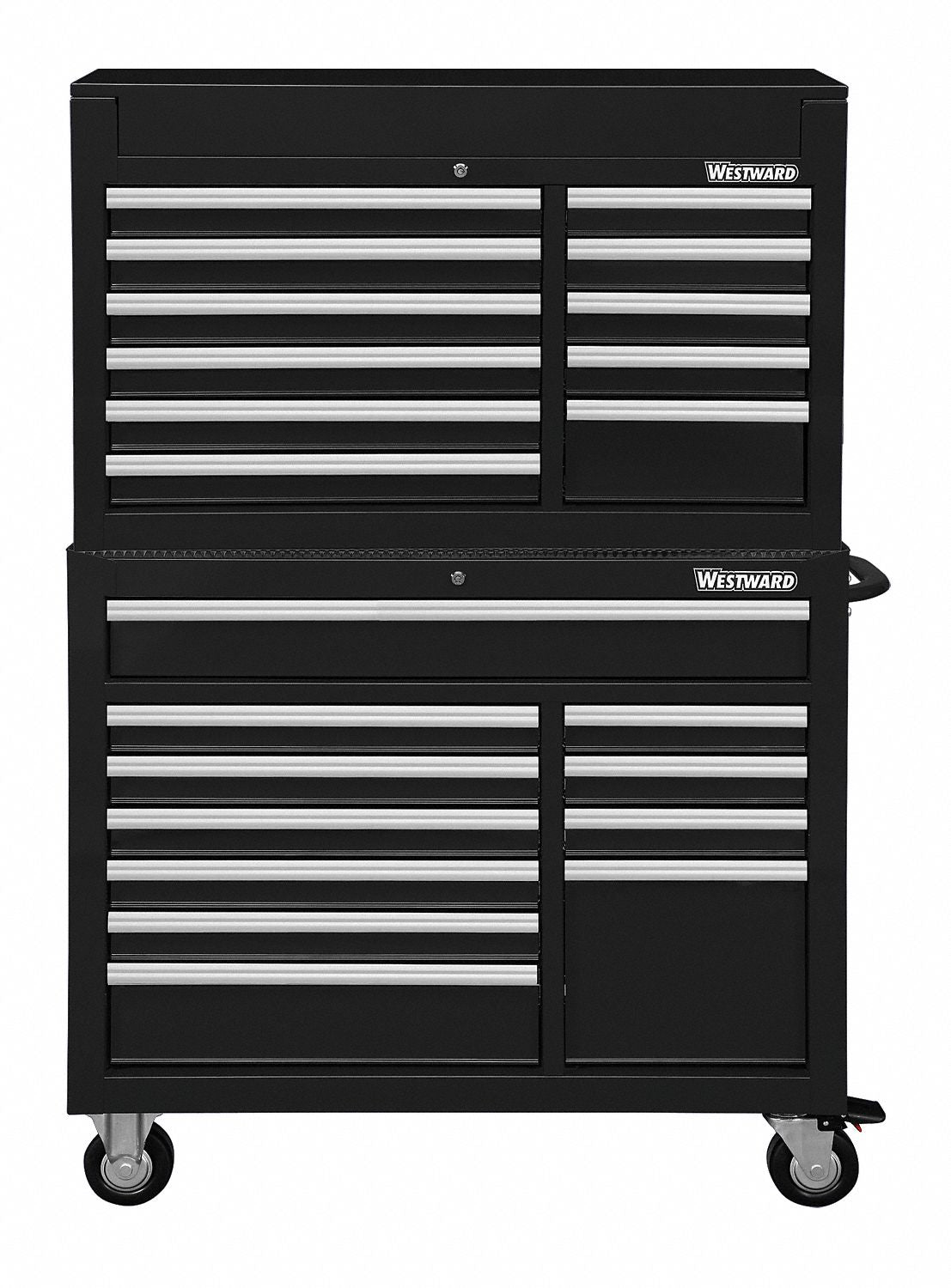 ChestandCabinet PwdrCt Black 22Drawers