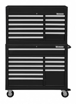 ChestandCabinet PwdrCt Black 22Drawers