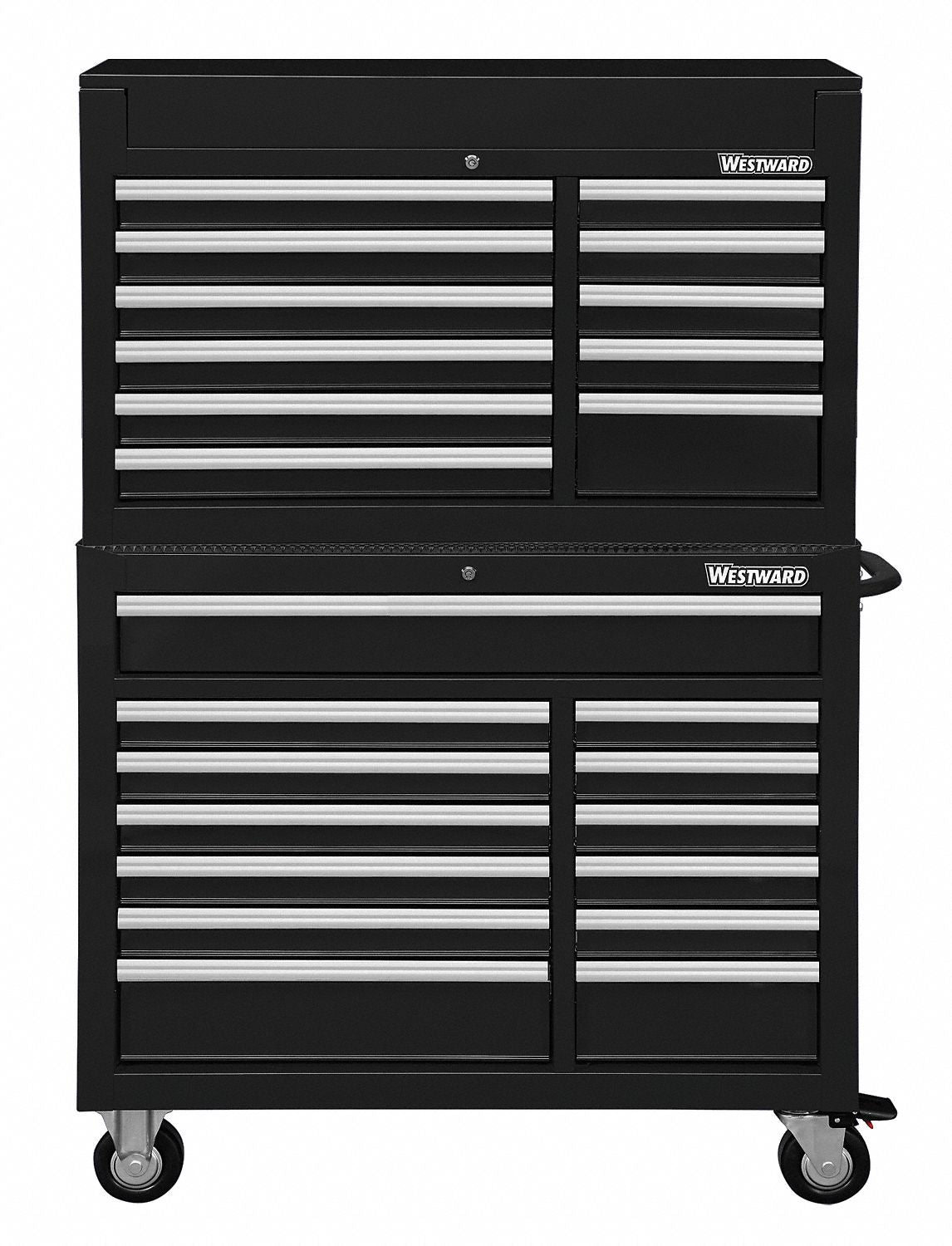 ChestandCabinet PwdrCt Black 24Drawers
