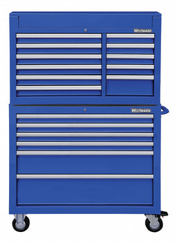 ChestandCabinet PwdrCt Blue 17Drawers