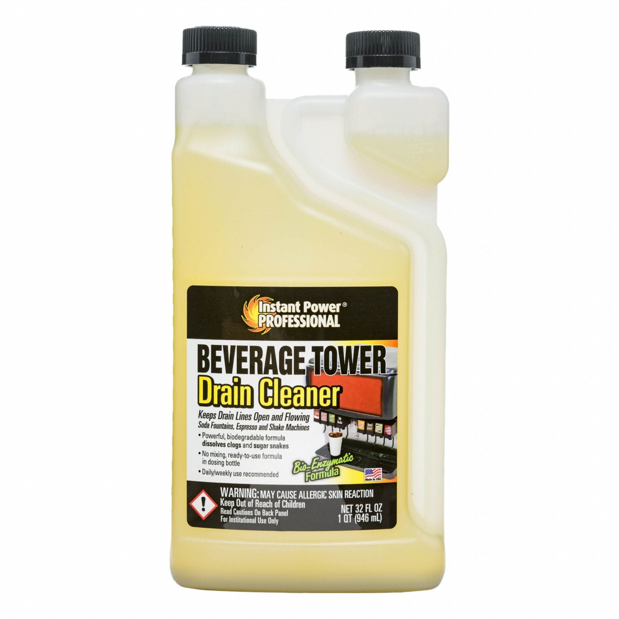 BevTowerDrainClnr Ptn Meas Btl 32 oz Liq
