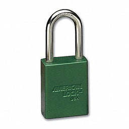 E7787 Lockout Padlock KA Green 1-7/8 H PK12