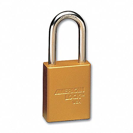E7787 Lockout Padlock KA Yellow 1-7/8 H PK12