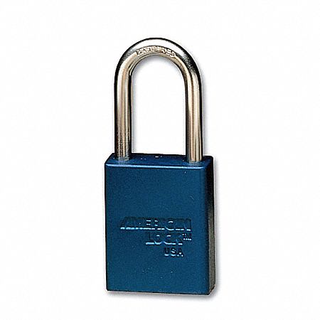 E7787 Lockout Padlock KA Blue 1-7/8 H PK12