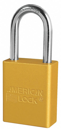E7785 Lockout Padlock KA Yellow 1-7/8 H PK3