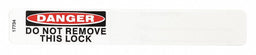 Padlock Label 3/4 inx5 in PK25