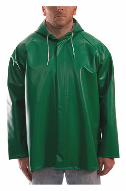 E8676 Flame Resistant Rain Jacket Green 4XL