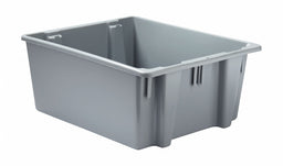 Stack and Nest Ctr Gray Solid Plastic