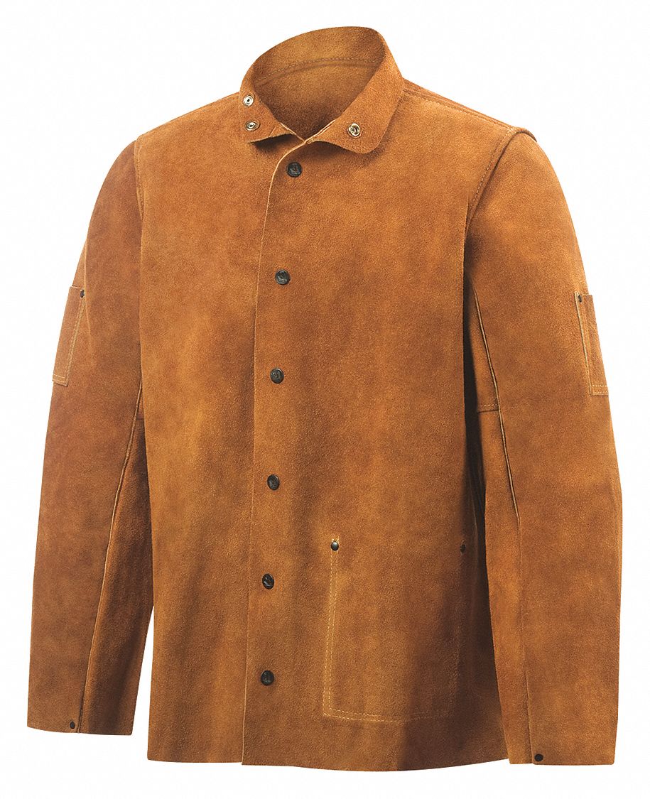 E9173 Welding Jacket S 30 Brown