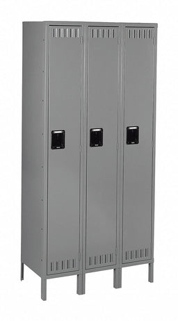 F0414 Lckr 1x3Lckr Gray 66 x36 x18 UnAssm