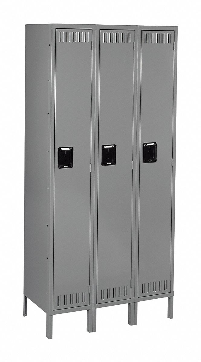 F0414 Lckr 1x3Lckr Gray 66 x36 x18 UnAssm