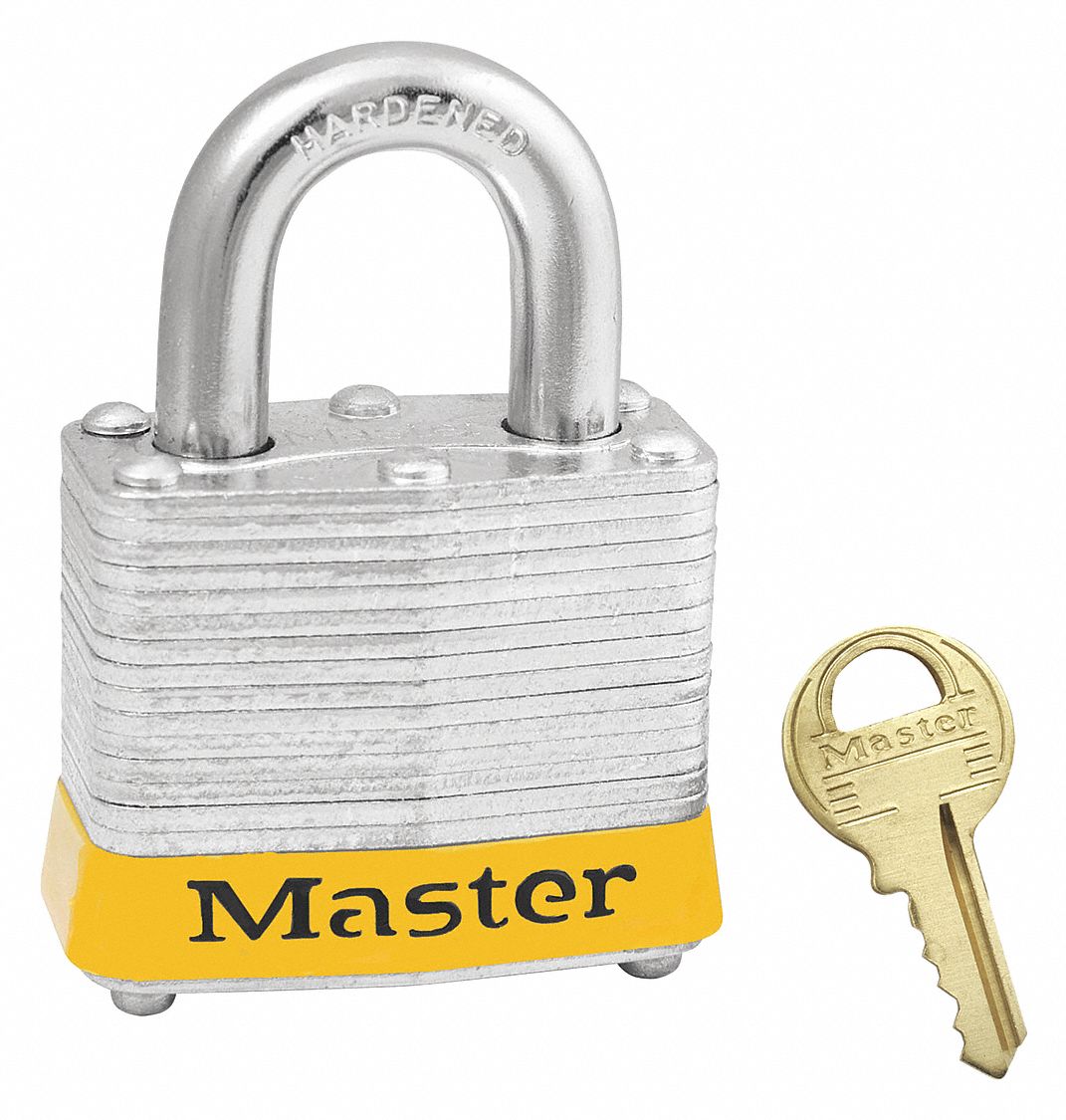 F0076 Lockout Padlock KA Yellow 1-1/4 H