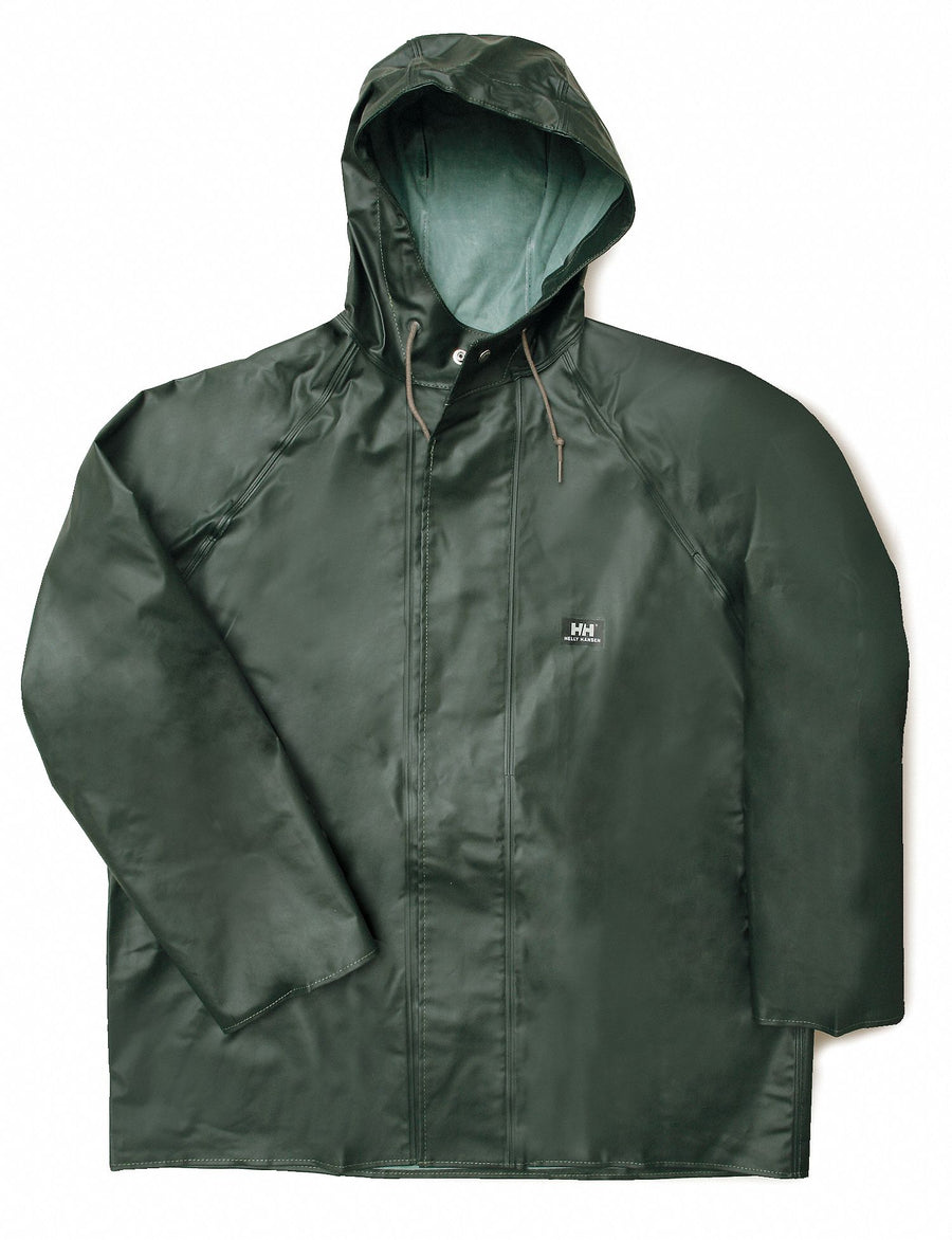 Rain Jacket with Hood Green M