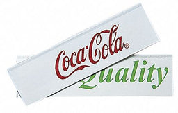 LblHldr Clear/White Smooth Slide-In PK6