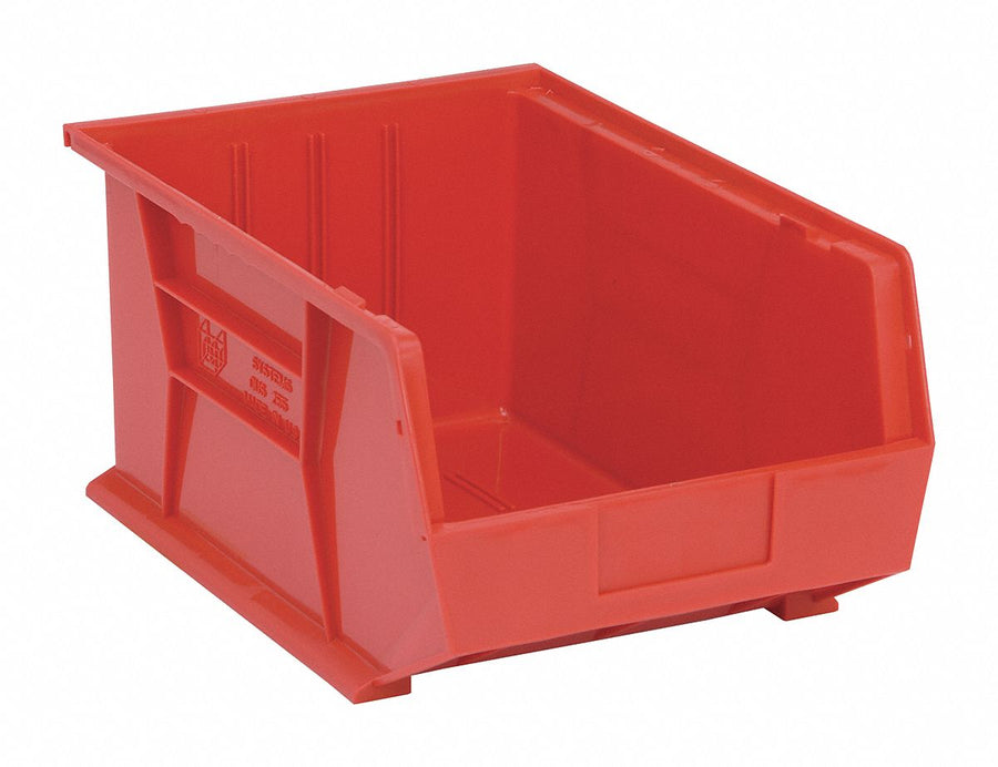 F0608 Hang and Stack Bin Red PP 8 in