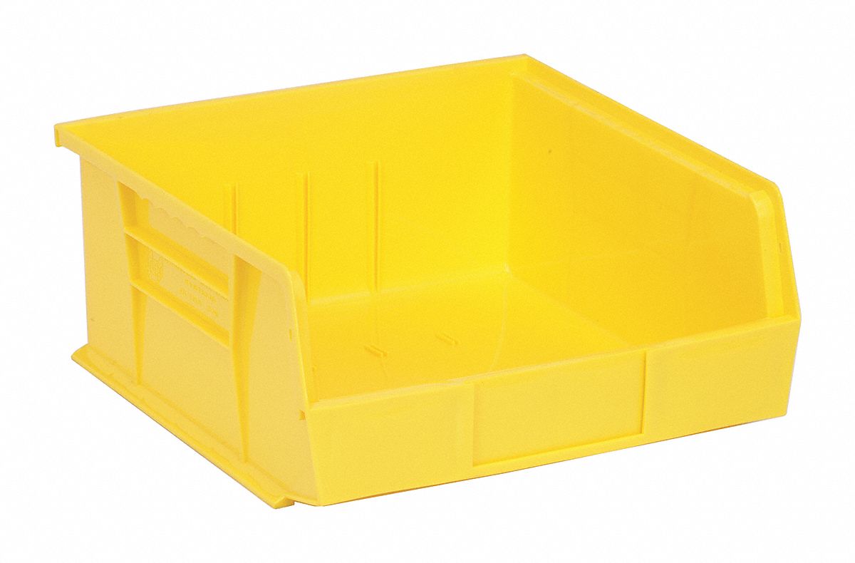 F0603 Hang and Stack Bin Yellow PP 5 in