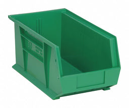 F0605 Hang and Stack Bin Green PP 7 in