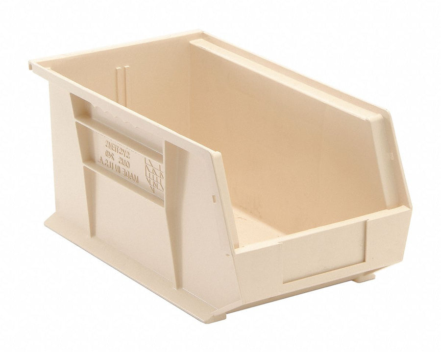F0605 Hang and Stack Bin Ivory PP 7 in