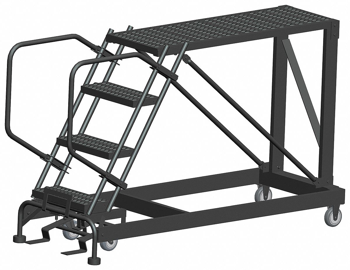 Roll Work Platform Steel Single 40 In.H