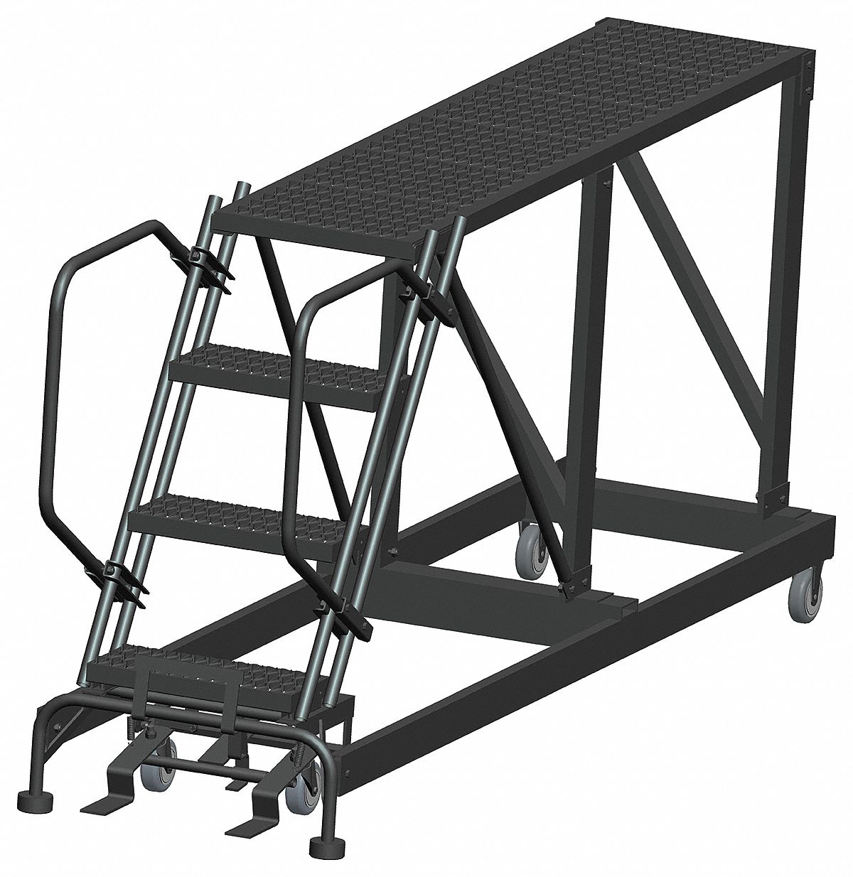 Roll Work Platform Steel Single 40 In.H