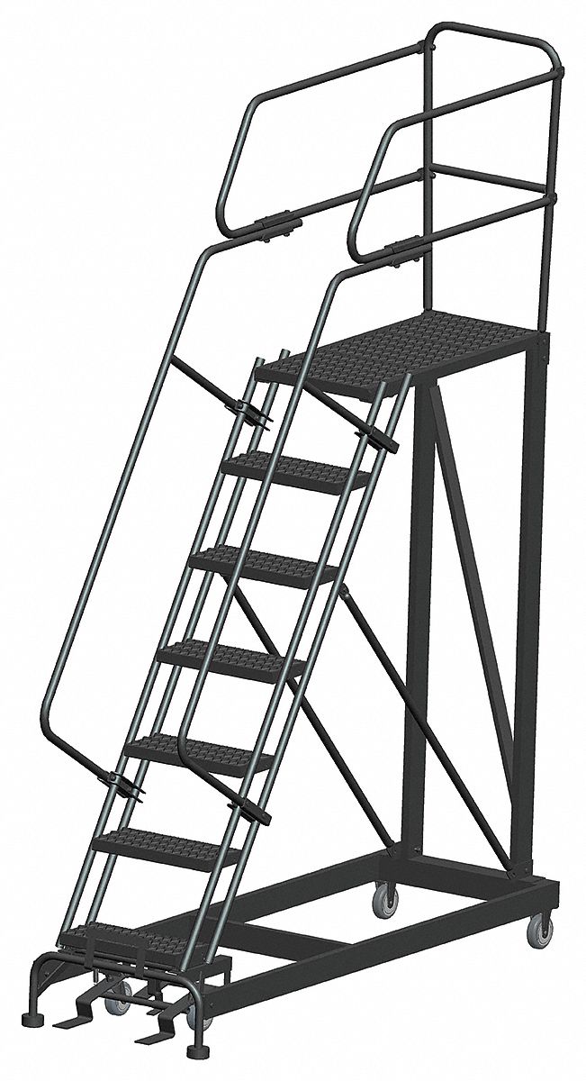 Roll Work Platform Steel Single 70 In.H